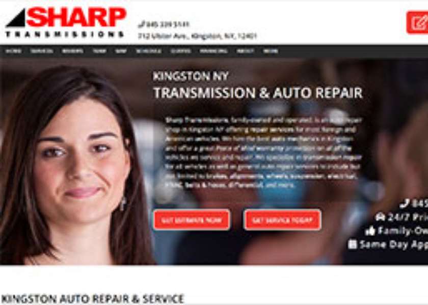 Image of New Sharp Transmissions Website